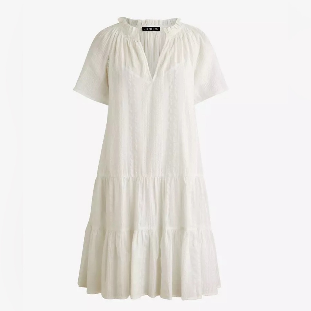 📣 Moving Sale! NEW JCrew White Tiered Dress Medium